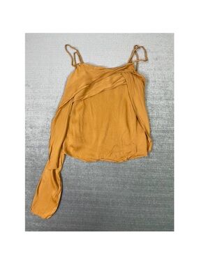 Mavi Mustard One-Shoulder Draped Camisole
